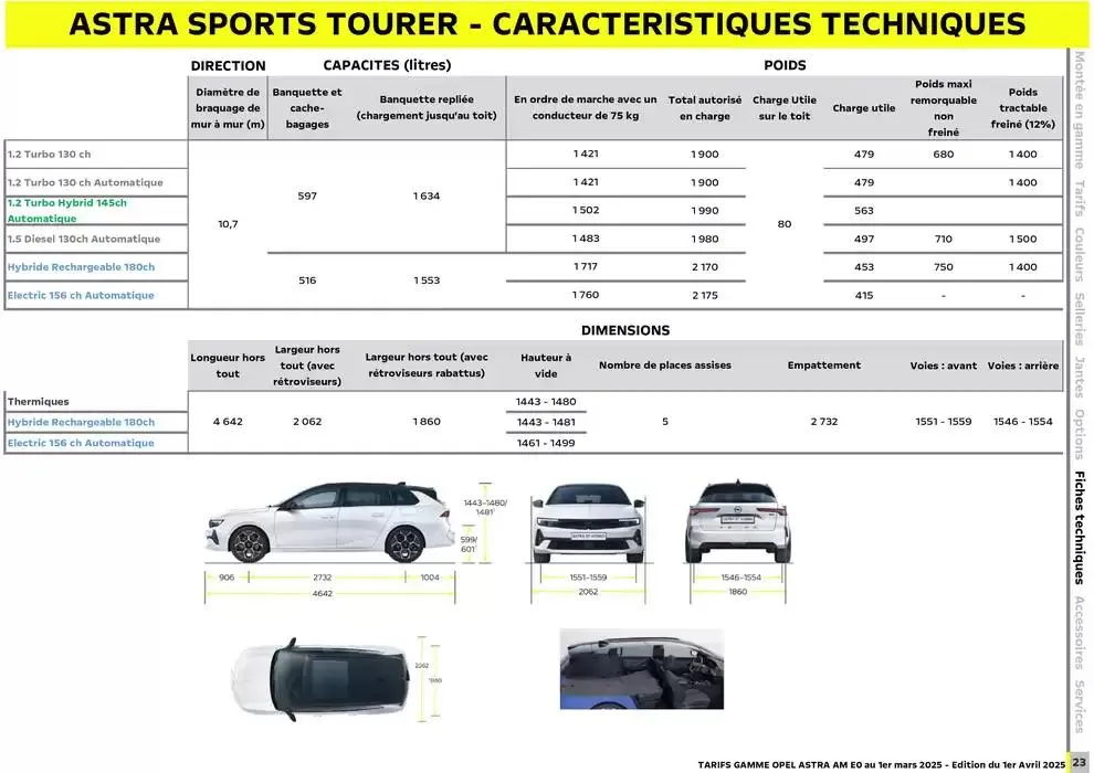 Opel Astra et Astra Sports Tourer du 3 avril au 3 avril 2026 - Catalogue page 24