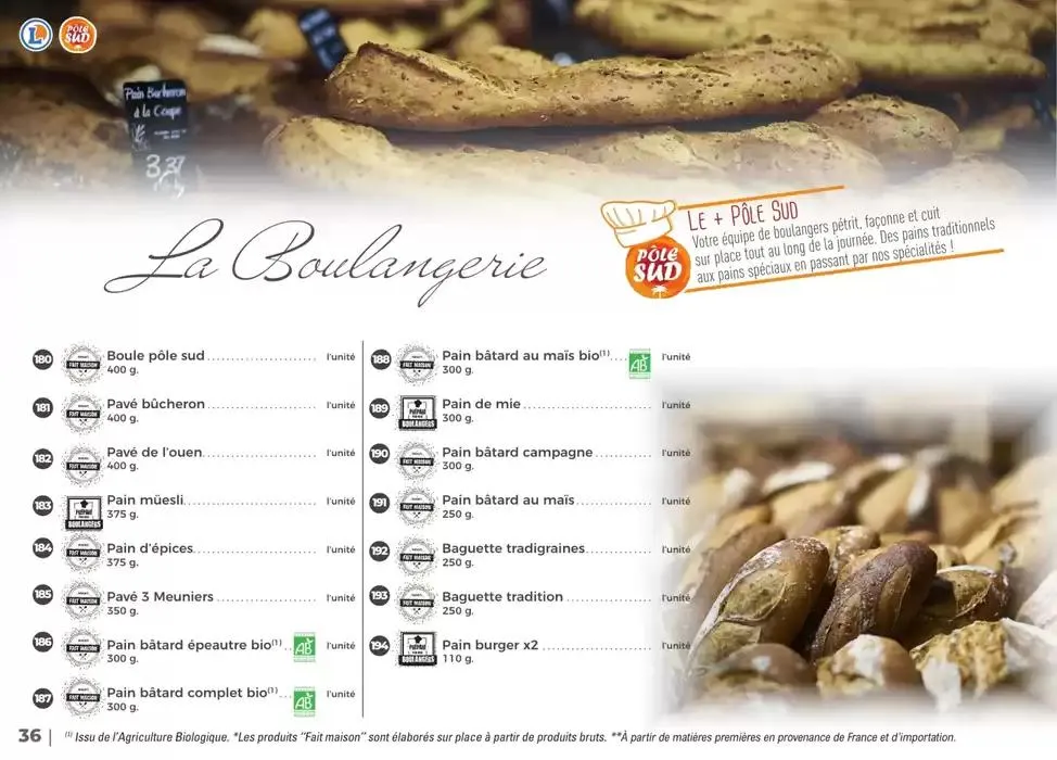 CARTE TRAITEUR 2025 du 3 janvier au 29 novembre 2025 - Catalogue page 29