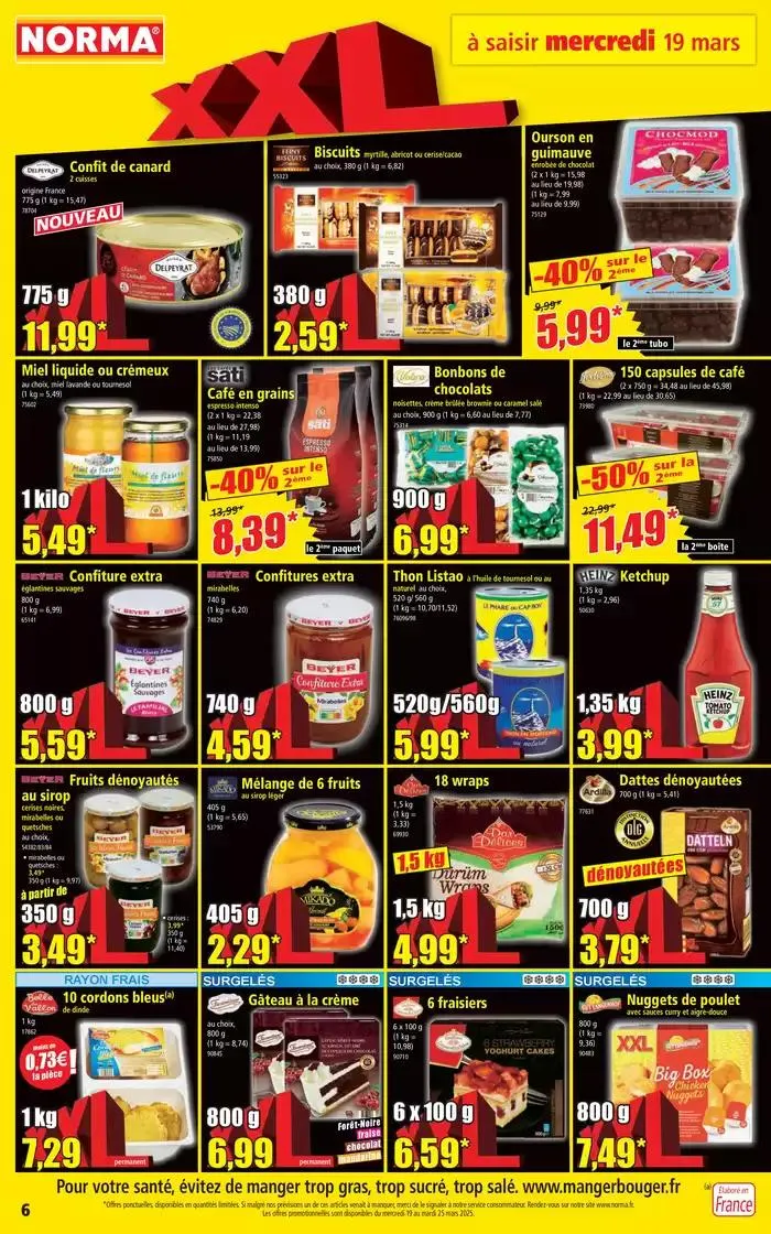 Jusqu'à -50% sur le 2ème du 19 mars au 25 mars 2025 - Catalogue page 6