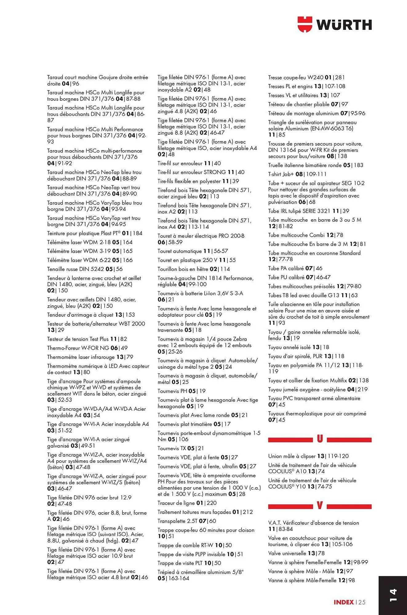 Catalogue Würth du 12 mai au 31 décembre 2025 - Catalogue page 1861