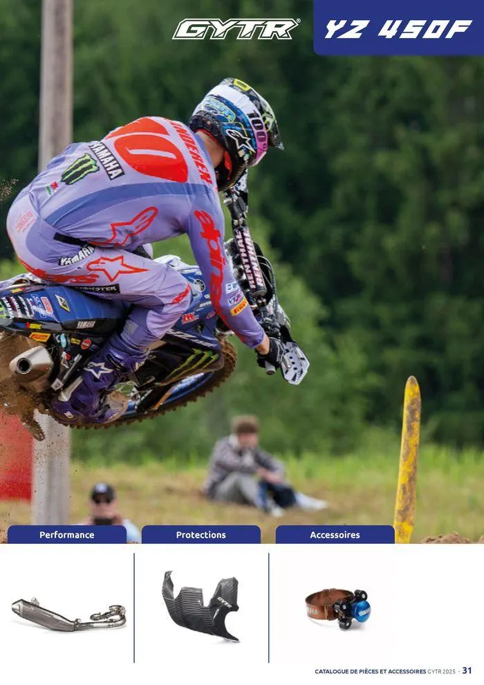 Catalogue Yamaha Motos - Accessoires GYTR Off Road du 23 septembre au 30 avril 2025 - Catalogue page 31