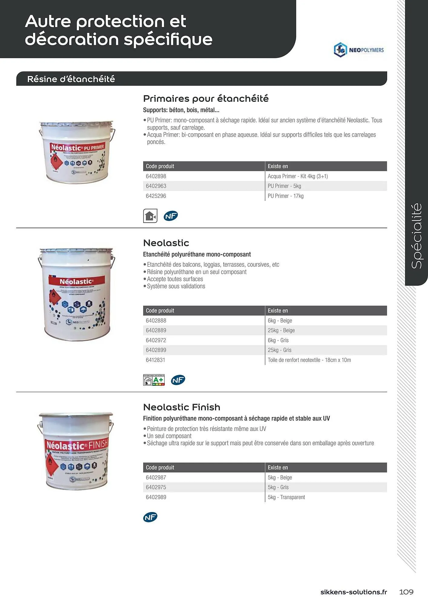 Catalogue Sikkens Solution du 8 janvier au 28 décembre 2025 - Catalogue page 109