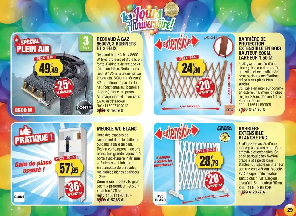 Les jours Anniversaire ! du 11 avril au 31 décembre 2025 - Catalogue page 29