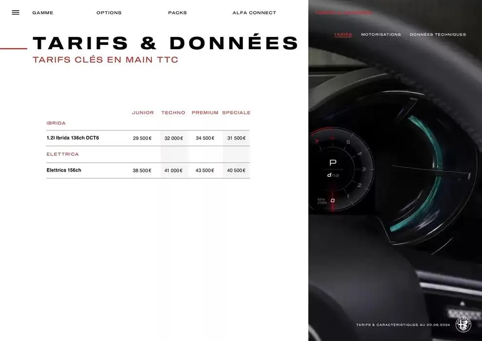 Catalogue Alfa Romeo JUNIOR du 10 octobre au 10 octobre 2025 - Catalogue page 18