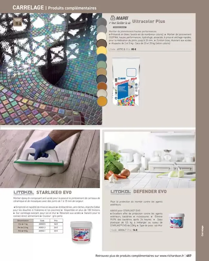 SALLE DE DE BAINS ET CARRELAGE 2025 du 11 avril au 31 décembre 2025 - Catalogue page 459