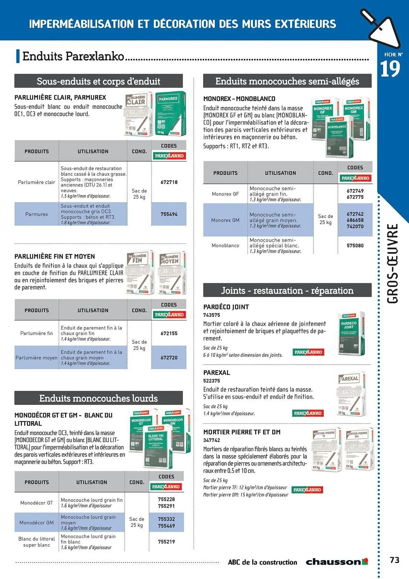 Catalogue Chausson Matériaux du 2 mai au 31 décembre 2025 - Catalogue page 75