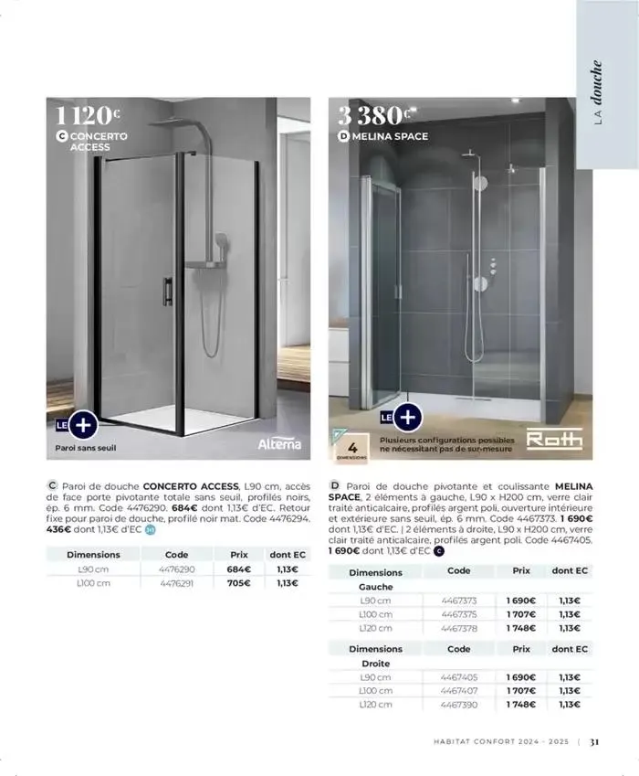 Cedeo Habitat confort du 1 octobre au 31 mai 2025 - Catalogue page 32