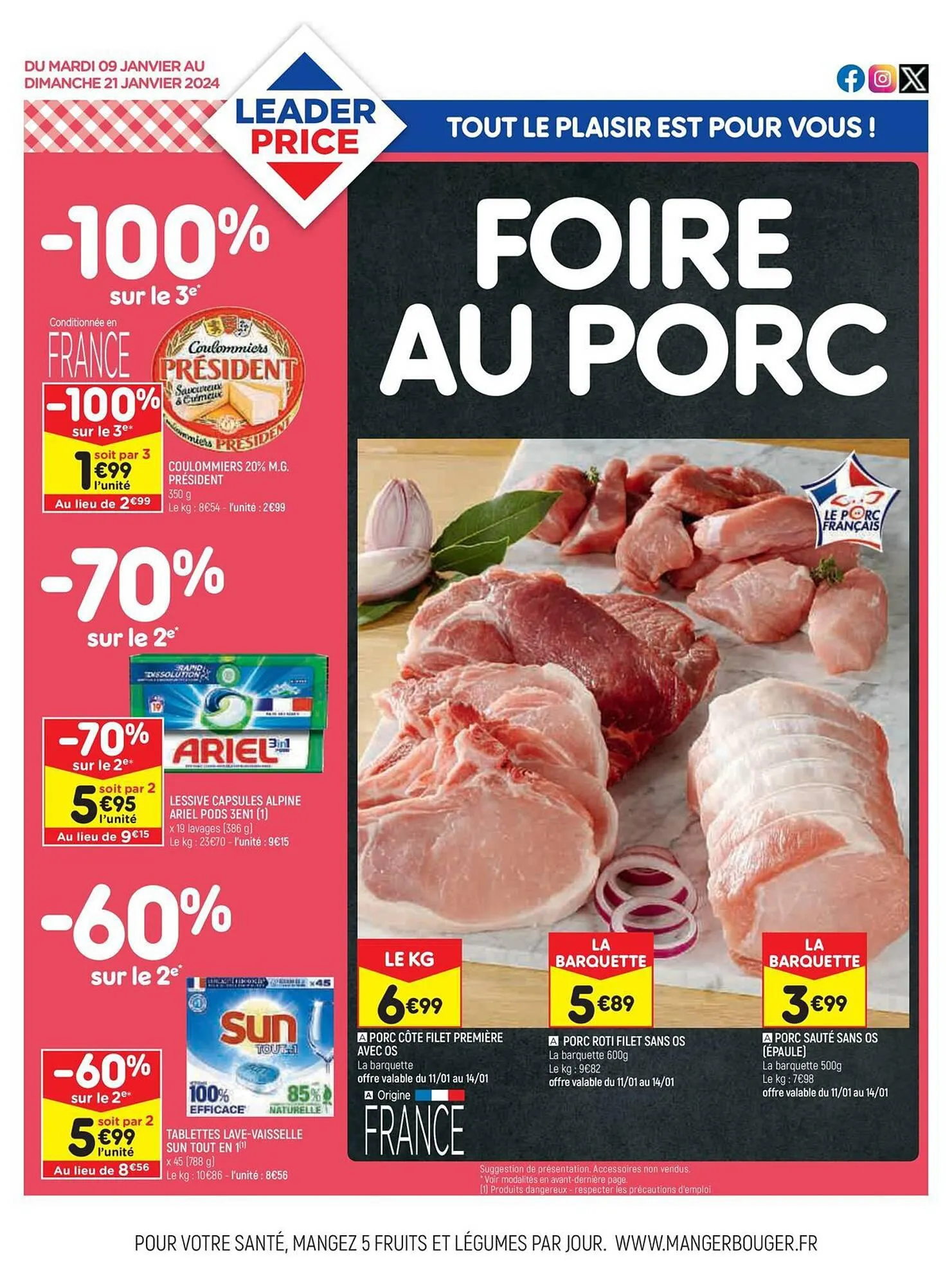 Catalogue Leader Price du 9 janvier au 21 janvier 2024 - Catalogue page