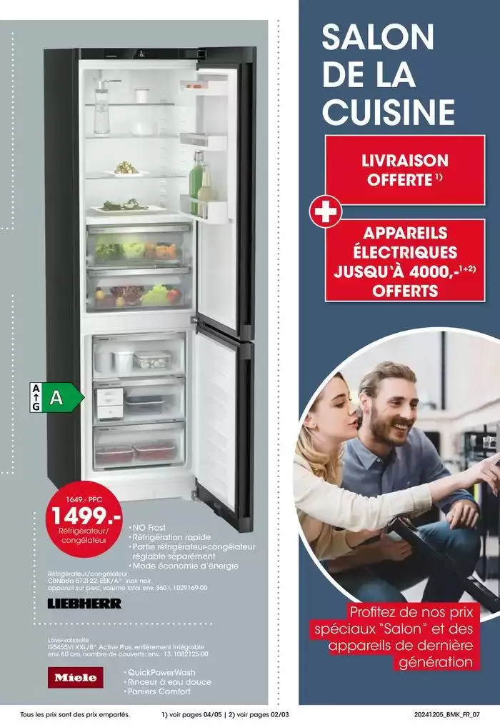 SALON DE LA CUISINE CHEZ MÖBEL MARTIN du 5 décembre au 15 décembre 2024 - Catalogue page 7