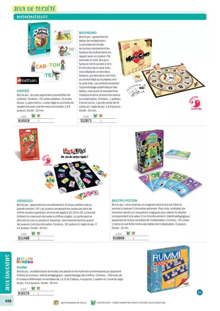 Nos Catalogues Thématiques du 1 janvier au 31 décembre 2025 - Catalogue page 500