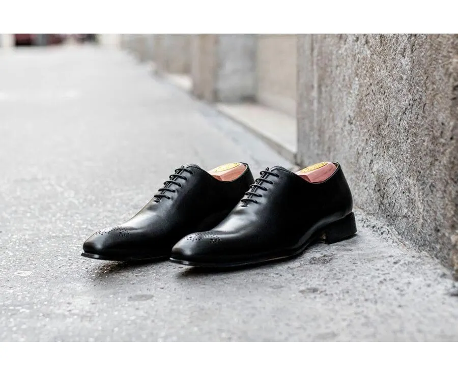 Richelieu homme Noir semelle cuir - THORNBURY