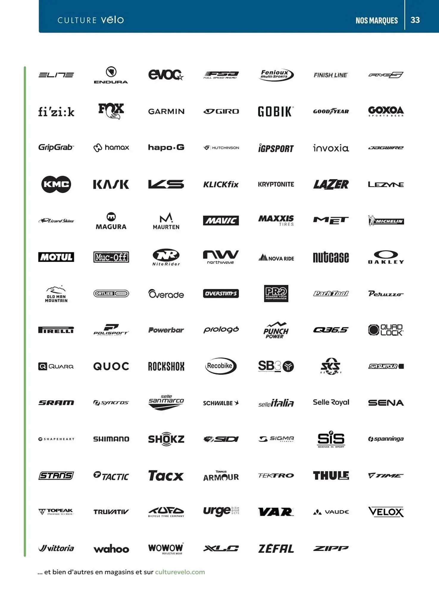 Catalogue Culture Vélo du 19 décembre au 31 décembre 2026 - Catalogue page 33