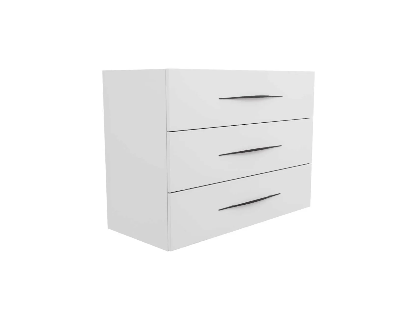 MEUBLE VASQUE BENTO L100/H75CM 3 TIRO.1792121 DECOTEC