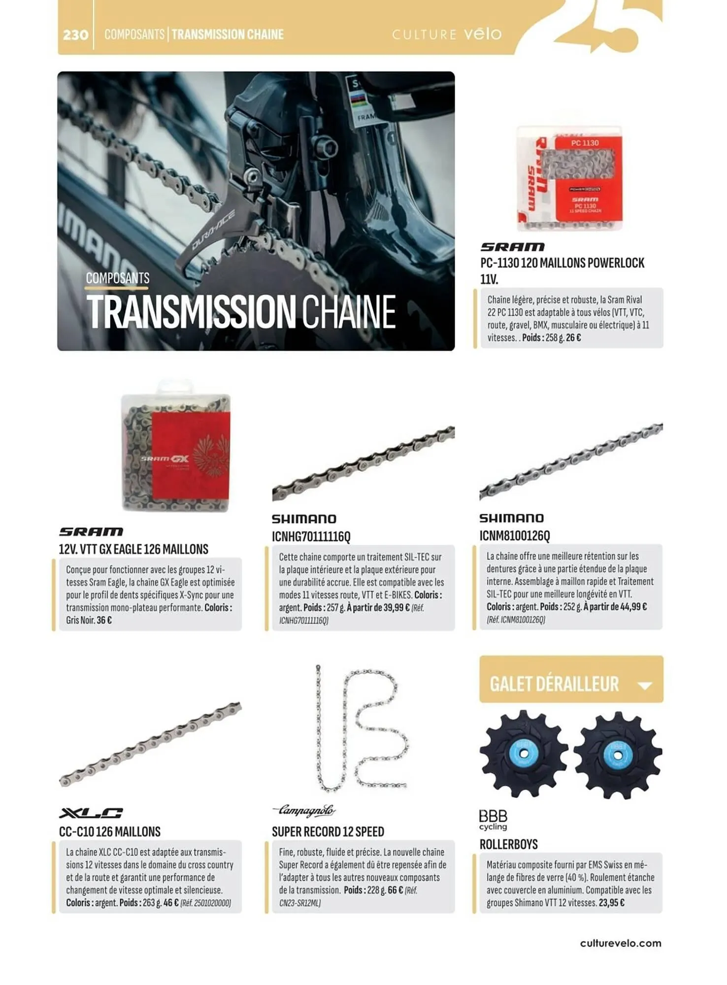 Catalogue Culture Vélo du 2 mai au 31 décembre 2025 - Catalogue page 230