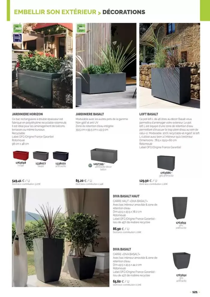 Aménagements Extérieurs 2025 du 30 avril au 31 décembre 2025 - Catalogue page 121