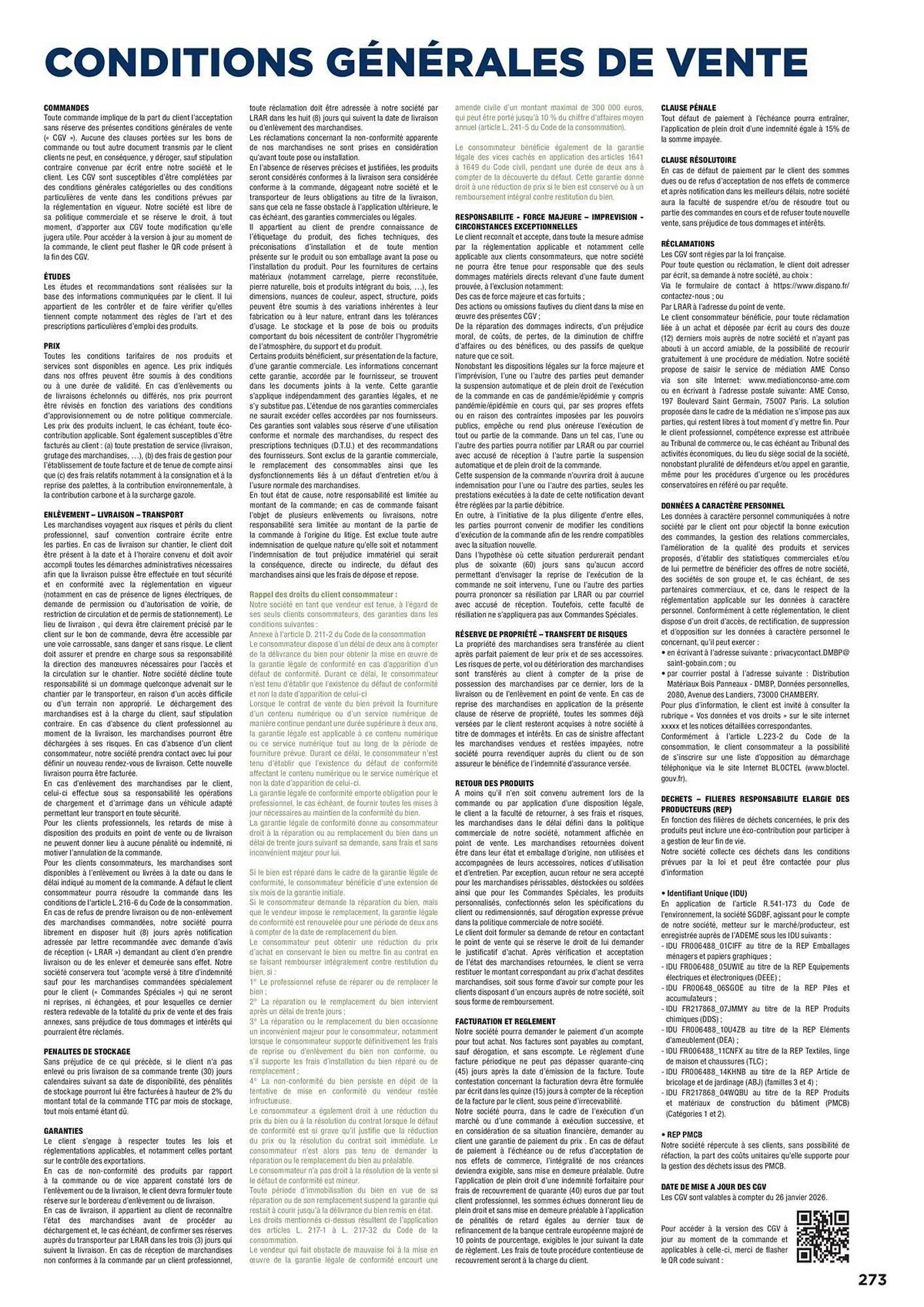 Catalogue Dispano du 8 avril au 31 décembre 2026 - Catalogue page 273