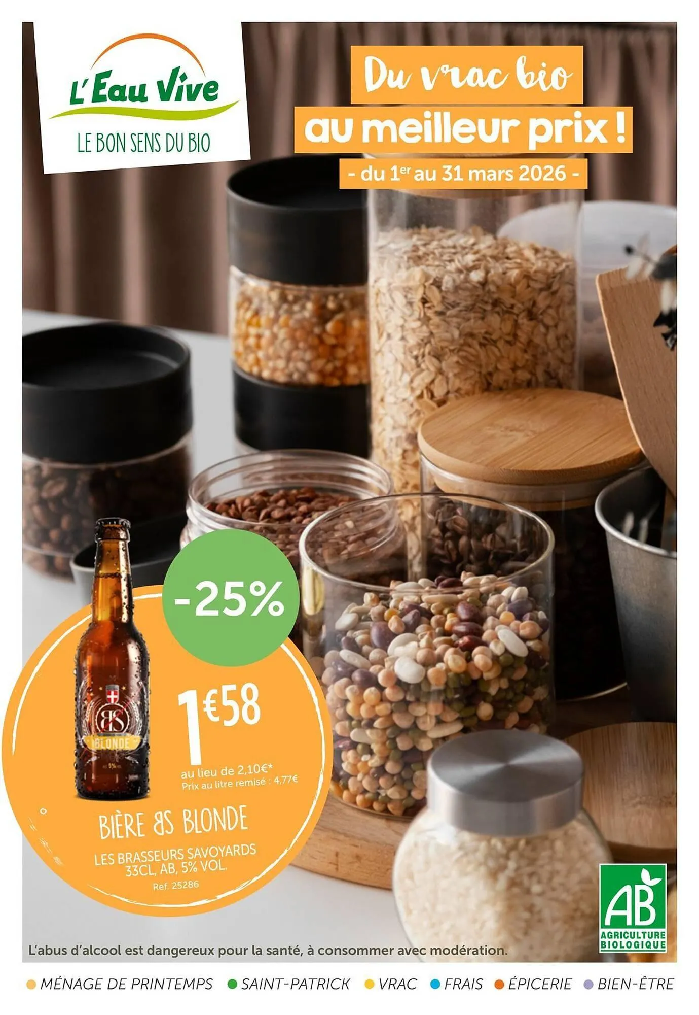 Catalogue L'Eau Vive du 2 mars au 31 mars 2026 - Catalogue page 1