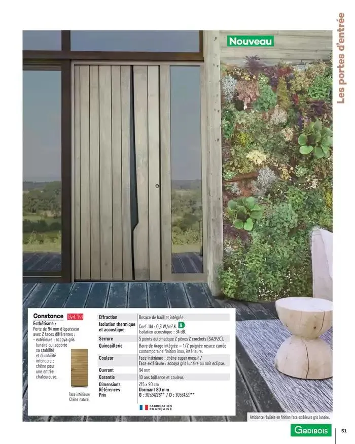 Menuiserie Extérieures 2025 du 1 janvier au 31 décembre 2025 - Catalogue page 51