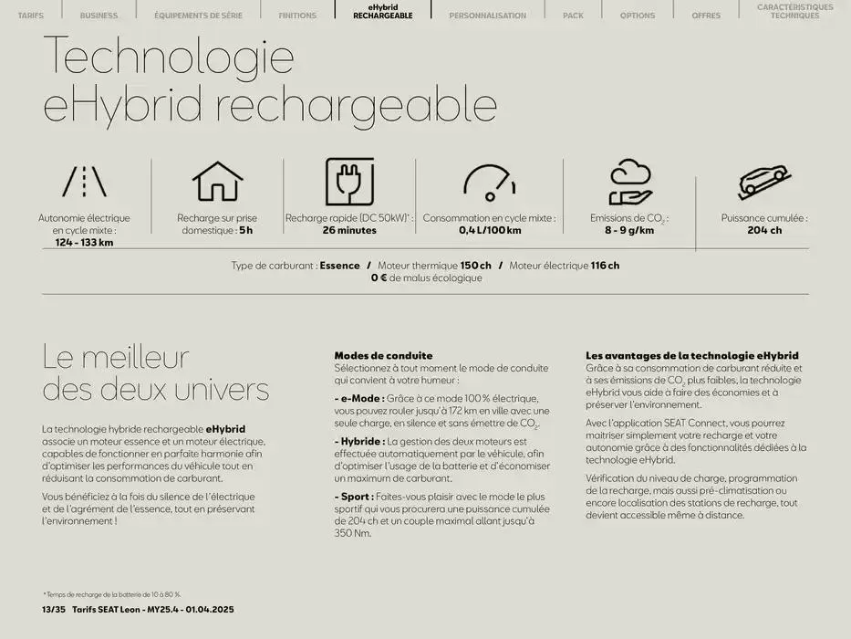 SEAT Leon 5 portes du 2 avril au 2 avril 2026 - Catalogue page 13