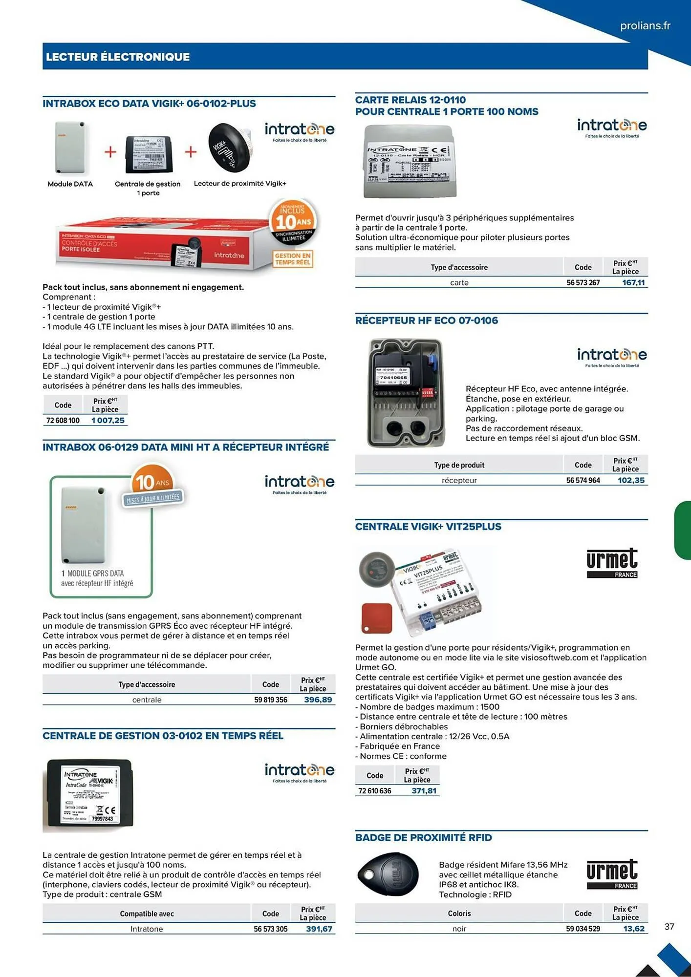 Catalogue Prolians du 2 octobre au 31 décembre 2025 - Catalogue page 37