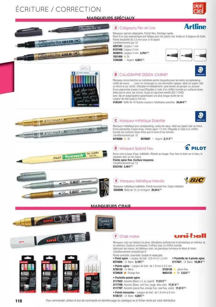 Écoles et loisirs 2025 du 1 janvier au 31 décembre 2025 - Catalogue page 110