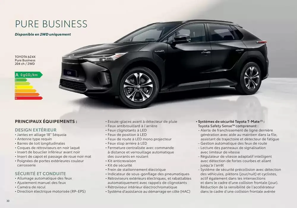 Toyota bZ4X du 24 octobre au 24 octobre 2025 - Catalogue page 30