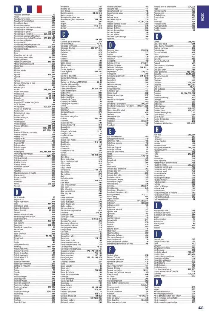 Catalogue Accastillage Diffusion 2025 du 1 janvier au 31 décembre 2025 - Catalogue page 441