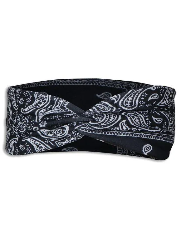 Serre-Tête Large Débardeur à Imprimé Cachemire Style Bohémien