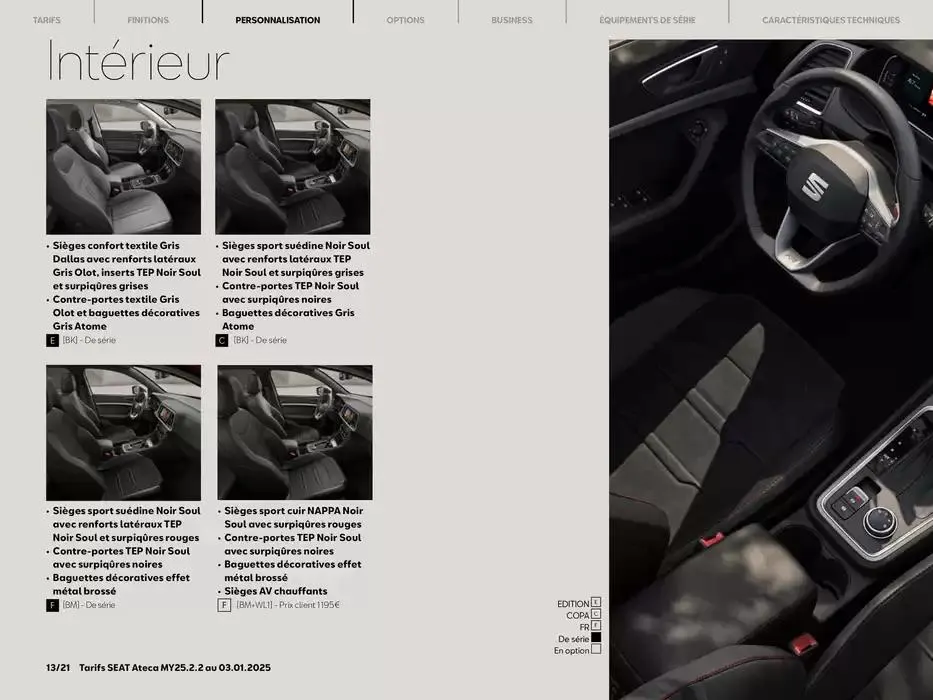SEAT Ateca du 3 janvier au 3 janvier 2026 - Catalogue page 13