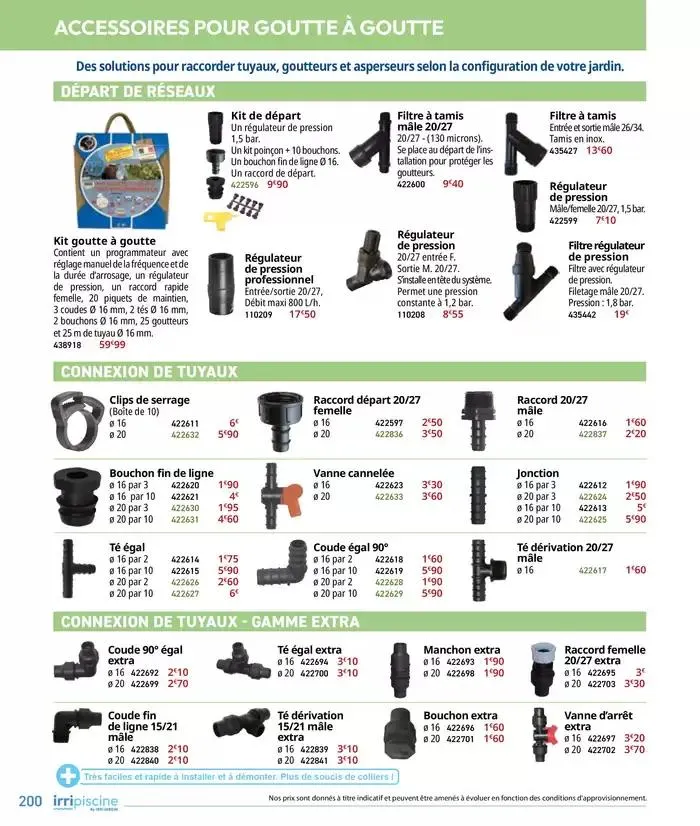 Les plaisir de l'eau Piscine,Spa,Arrosage du 10 mars au 31 décembre 2025 - Catalogue page 200