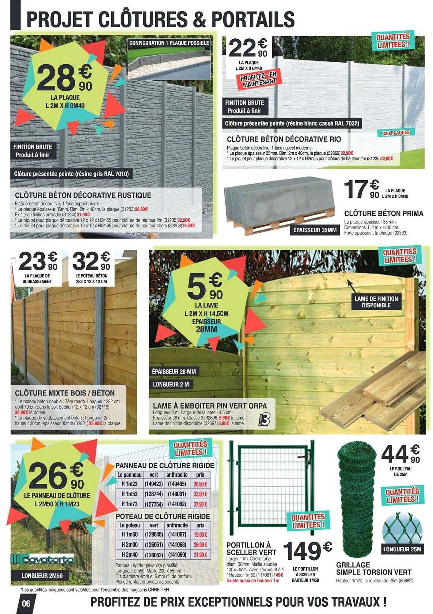 Catalogue Chretien Matériaux du 7 mars au 29 mars 2025 - Catalogue page 6