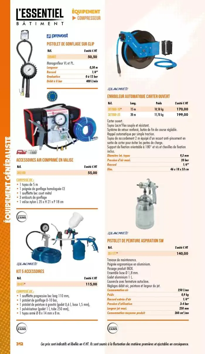 Essentiel Batiment 2025 du 3 janvier au 31 décembre 2025 - Catalogue page 314