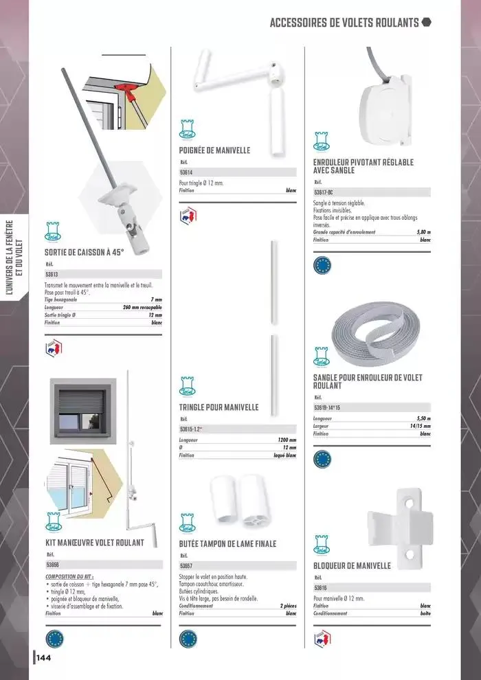 Guide Quincaillerie Serrurerie 2025 - 2026 du 1 avril au 1 avril 2026 - Catalogue page 146