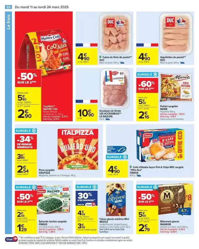 LES JOURS MEILLEURS AVEC LES PRODUITS CARREFOUR du 11 mars au 24 mars 2025 - Catalogue page 24