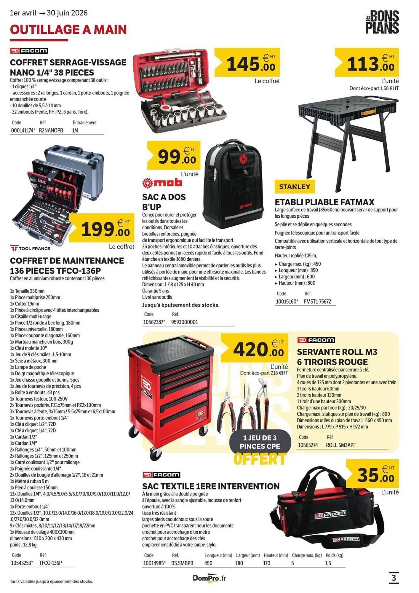 Catalogue DomPro du 5 mai au 30 juin 2026 - Catalogue page 3