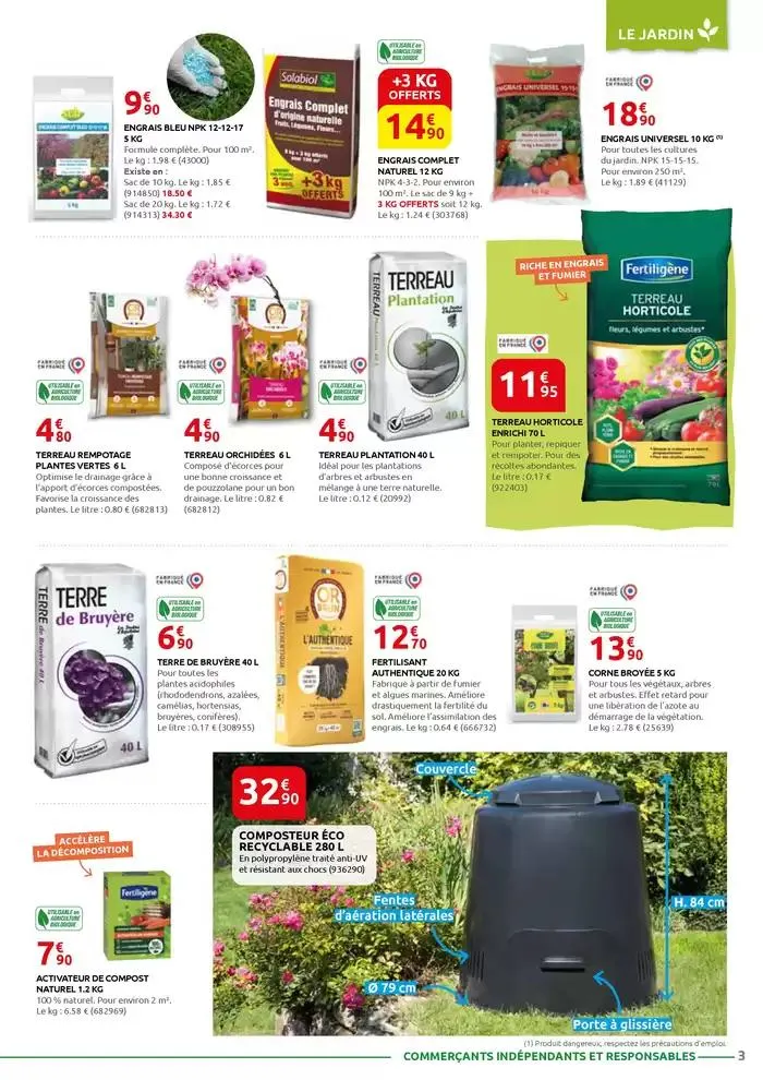 MOTOCULTURE - JARDINAGE - BRICOLAGE - DROGUERIE - ANIMALERIE du 3 mars au 29 mars 2025 - Catalogue page 3