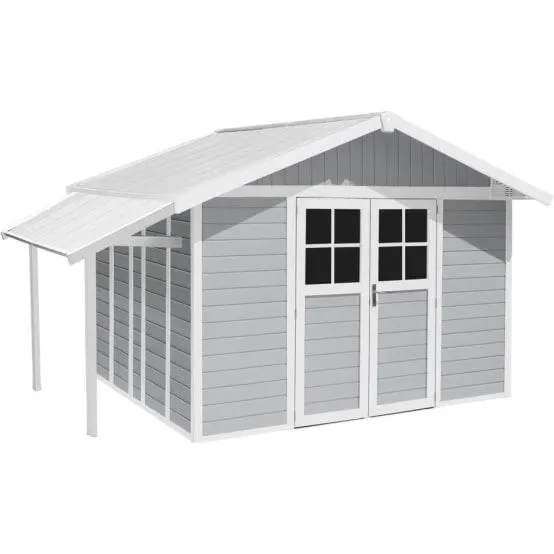 Auvent Abri De Jardin Résine Grosfillex