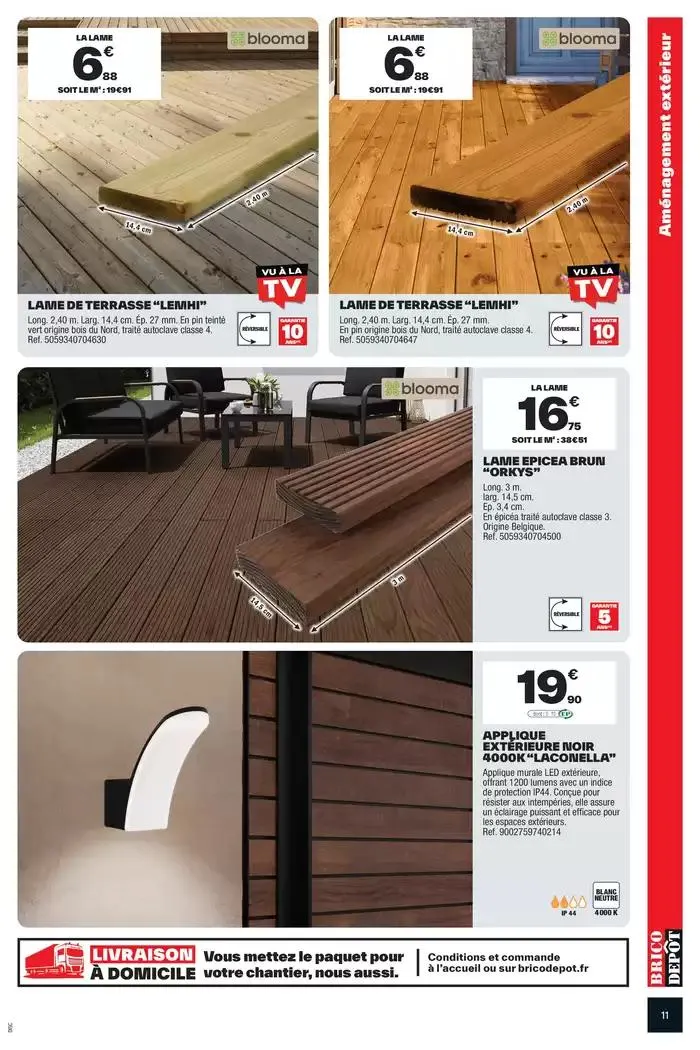 Spécial chantier extérieur ! du 4 avril au 24 avril 2025 - Catalogue page 11