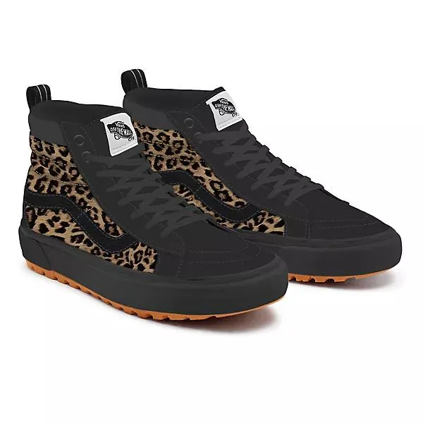 Leopard and Black Sk8-Hi MTE-1 Personnalisées