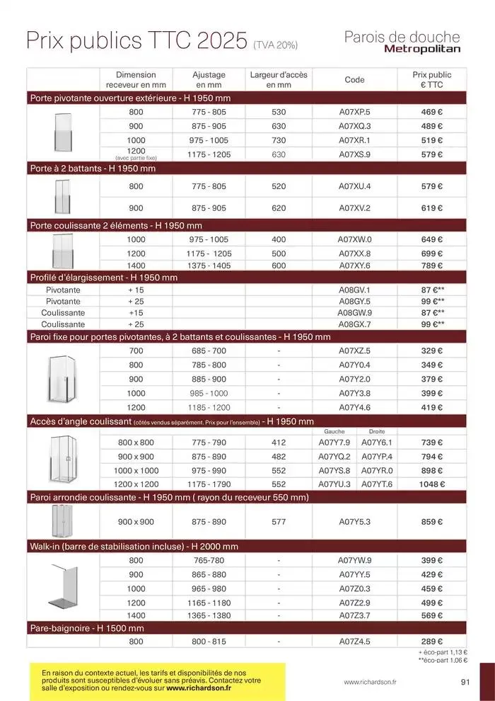 Collections Exclusives 2025 du 11 avril au 31 décembre 2025 - Catalogue page 91