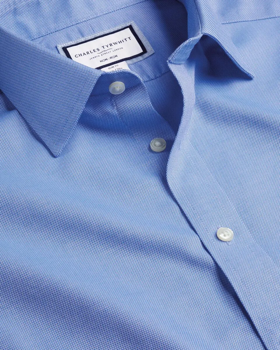 Non-Iron Royal Oxford Shirt - Ocean Blue