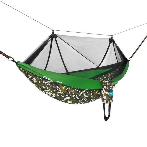 Hamac Obuy OLIFE Sunbreeze Pro Double Camouflage Vert