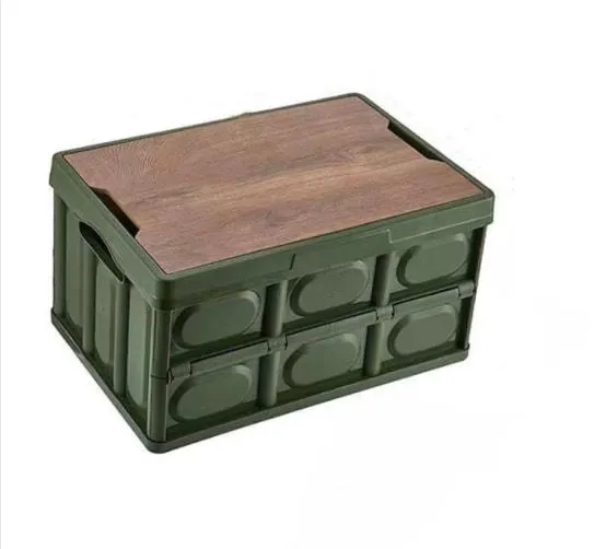 Coffre de rangement de camping extérieur 50L vert