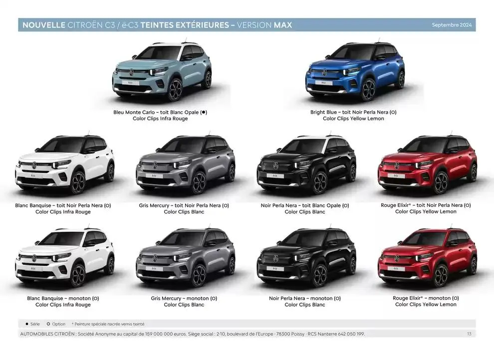Citroën Nouvelle ë-C3 Caractéristiques du 24 décembre au 24 décembre 2025 - Catalogue page 13
