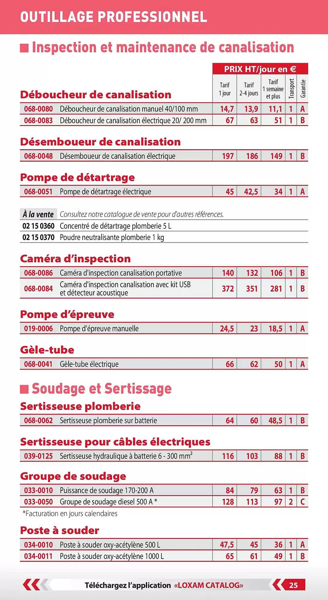 Catalogue Loxam du 3 janvier au 31 décembre 2025 - Catalogue page 27