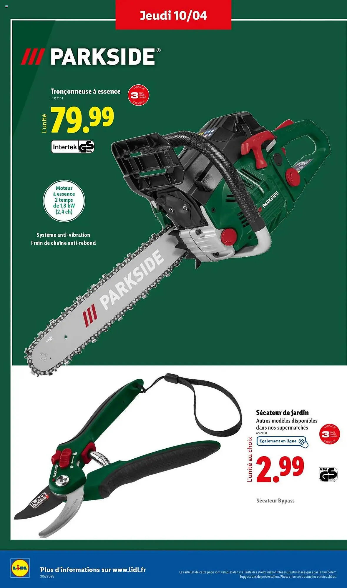 Catalogue Lidl du 10 avril au 16 avril 2025 - Catalogue page 40