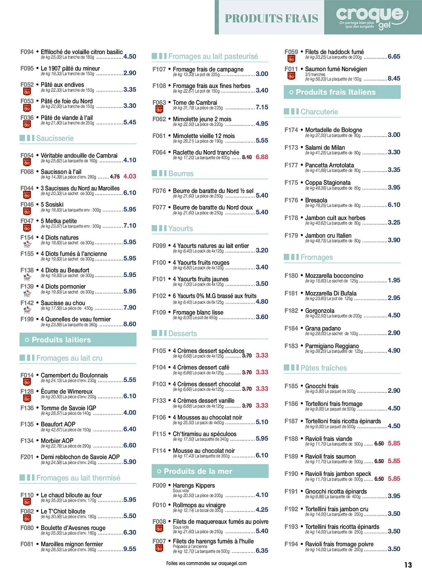 Catalogue Croque Gel du 28 octobre au 26 novembre 2023 - Catalogue page 13