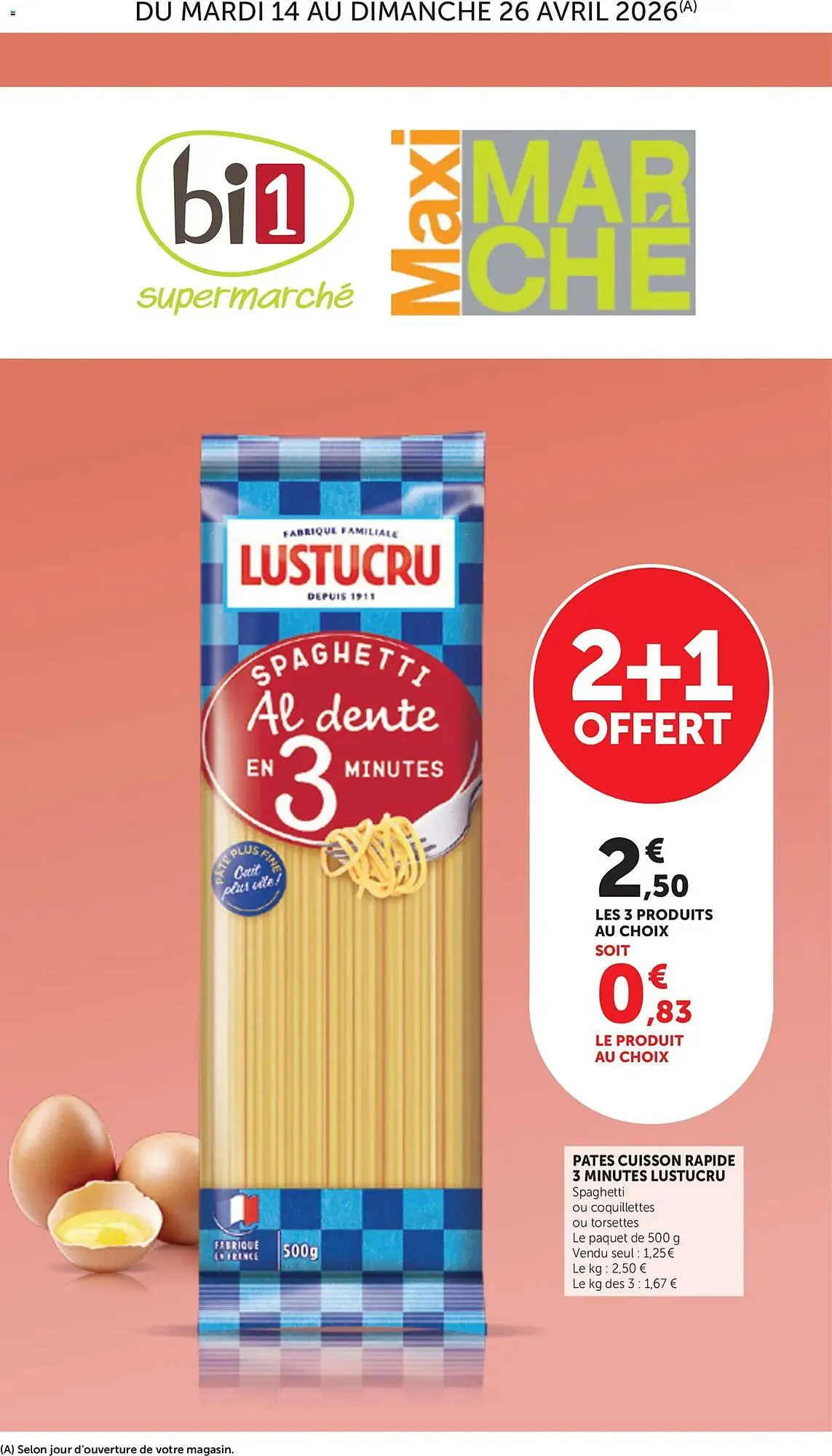Catalogue Maximarché du 14 avril au 26 avril 2026 - Catalogue page 1