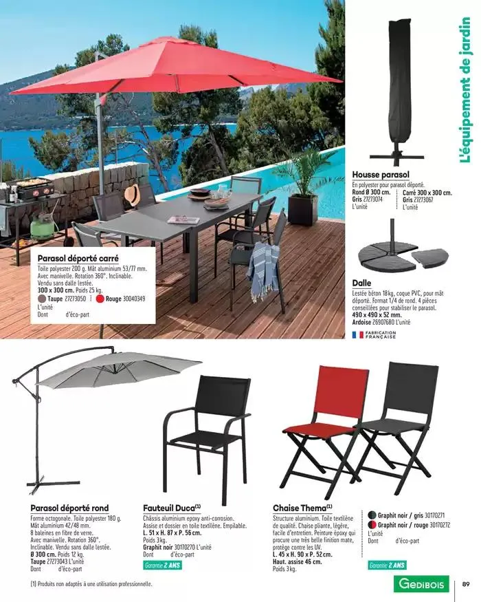 Aménagements Extérieurs 2025 du 1 janvier au 31 décembre 2025 - Catalogue page 89