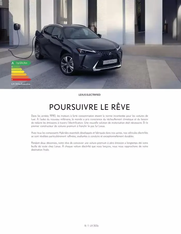 Lexus NOUVEL UX 300e du 27 mars au 27 mars 2026 - Catalogue page 16